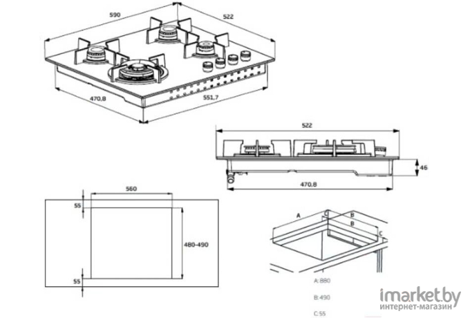 Варочная панель BEKO HIAG 64223 SX