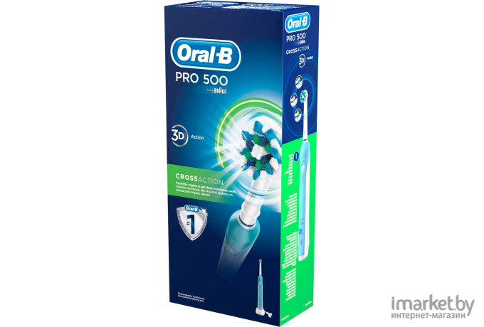 Электрическая зубная щетка Braun Oral-B Pro 500 Cross Action (D16.513.U)