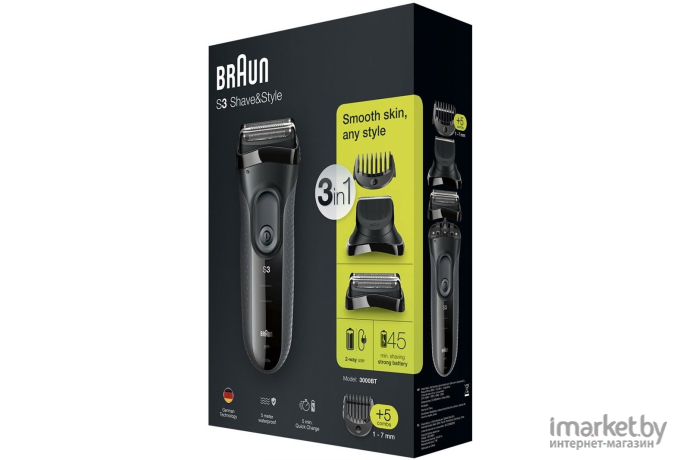 Электробритва Braun Series 3 Shave & Style 3000BT