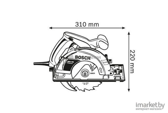 Дисковая пила Bosch GKS 160 Professional (0601670000)