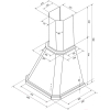 Кухонная вытяжка Krona Neya 600 structural ivory PB