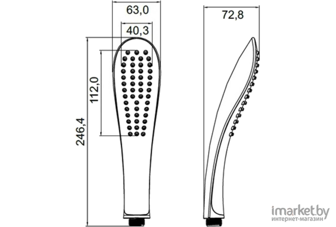 Душевая лейка IDDIS 0211F00I18