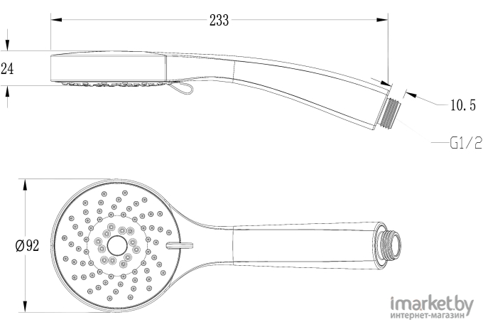 Душевая лейка Lemark LM0813C