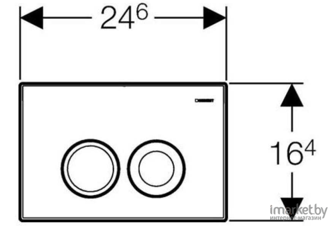 Geberit Delta 21 115.125.21.1 (глянцевый хром)