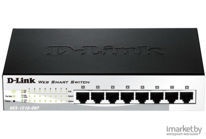 Коммутатор D-Link DES-1210-08P/C2A