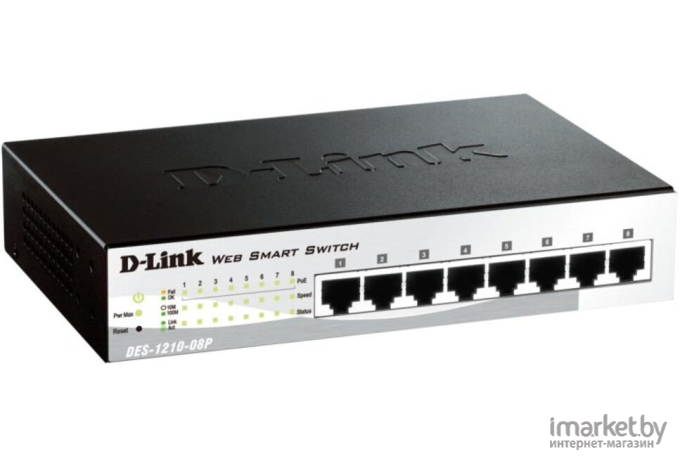 Коммутатор D-Link DES-1210-08P/C2A