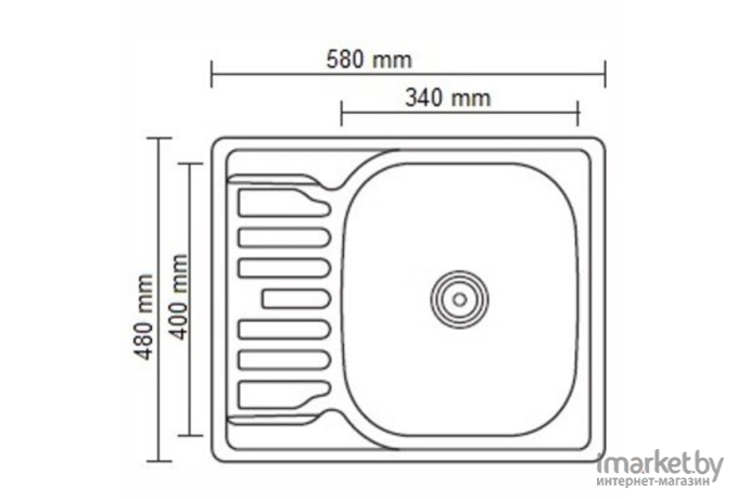 Кухонная мойка Ledeme L95848-R