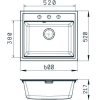 Кухонная мойка Gerhans A12 (черный)