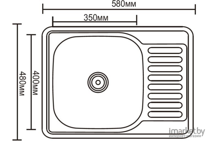 Кухонная мойка Ledeme L95848-L