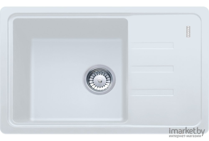 Кухонная мойка Franke BSG 611-62 3,5 оборач., белый, стоп-вентиль в комплекте [114.0391.164]