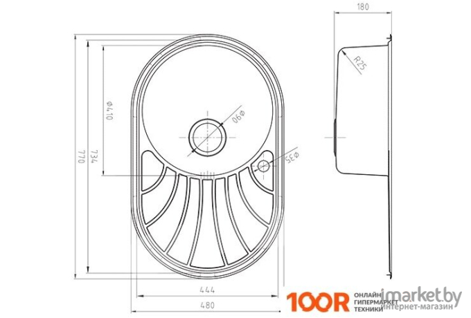 Кухонная мойка IDDIS Suno SUN77SLi77