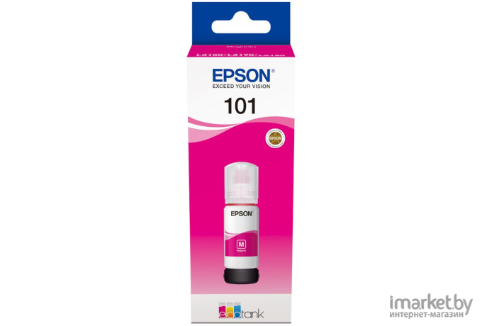 Картридж струйный Epson L101 C13T03V34A пурпурный для Epson L4150/L4160/L6160/L6170/L6190