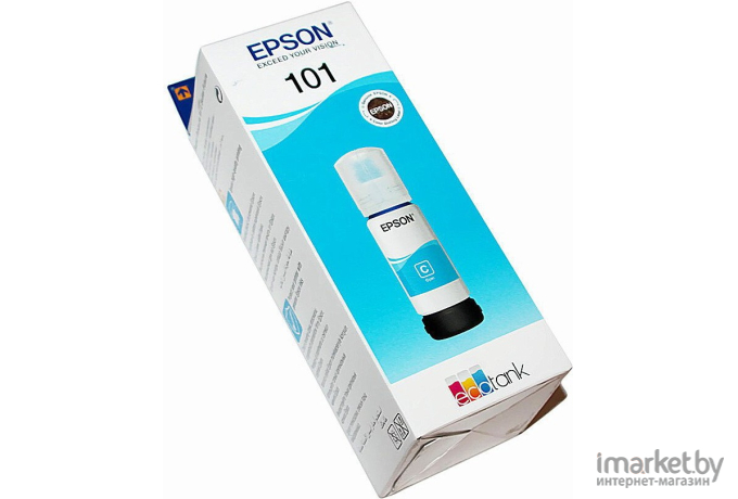 Картридж струйный Epson L101 C13T03V24A синий для Epson L4150/L4160/L6160/L6170/L6190