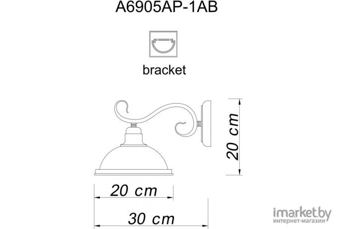 Бра Arte Lamp A6905AP-1AB