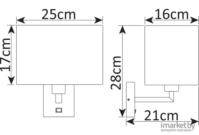 Бра Arte Lamp A9248AP-1AB