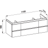 Laufen Case тумба под умывальник [4013020754631]