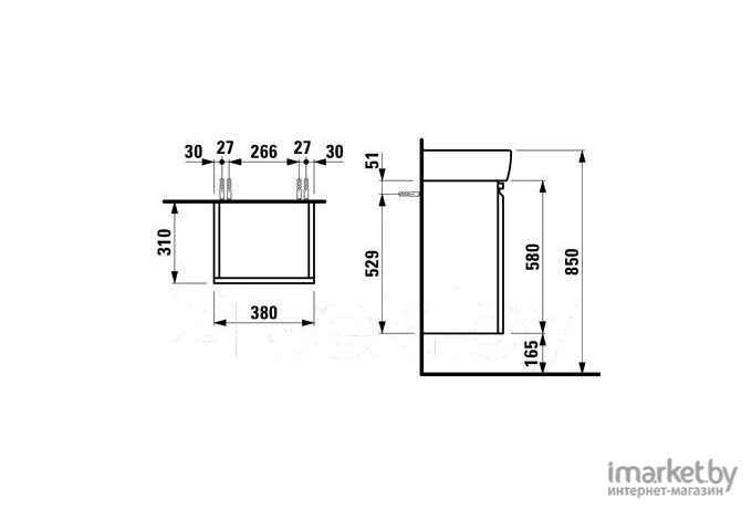 Laufen Тумба под умывальник Pro A [4830120954631]