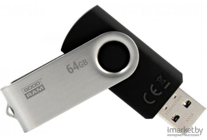 USB Flash GOODRAM UTS2 64GB (черный) [UTS2-0640K0R11]