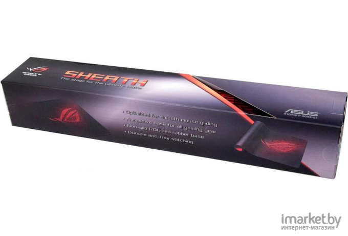 Коврик для мыши ASUS Rog Sheath (черно-красный)