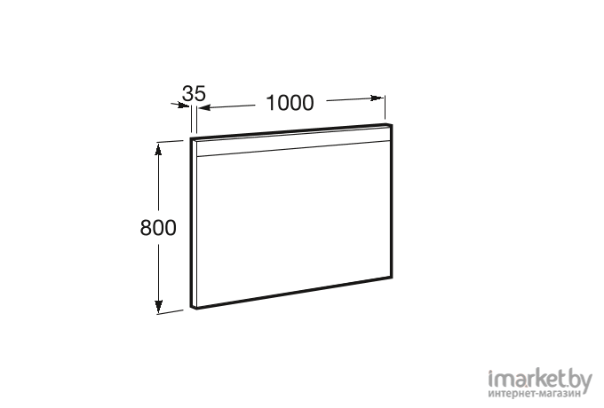 Roca Prisma Led 1000 Comfort зеркало с подсветкой [A812266000]