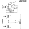 Смеситель Ledeme H48 L3248C (бронзовый)