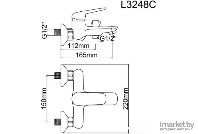 Смеситель Ledeme H48 L3248C (бронзовый)