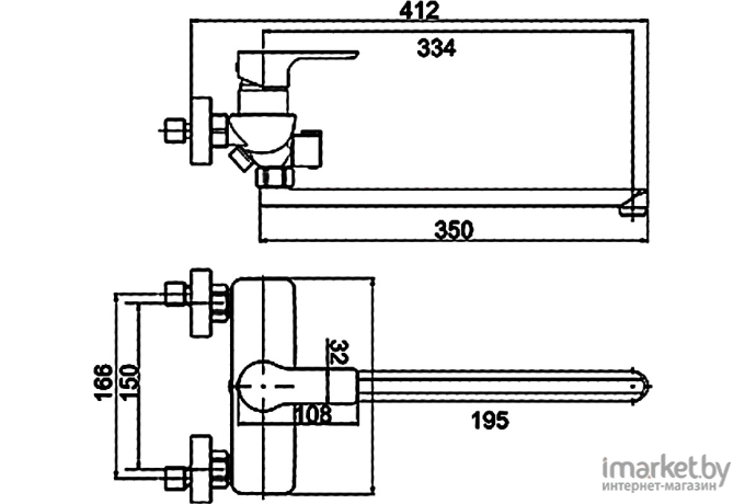 Смеситель Gerhans K13115W