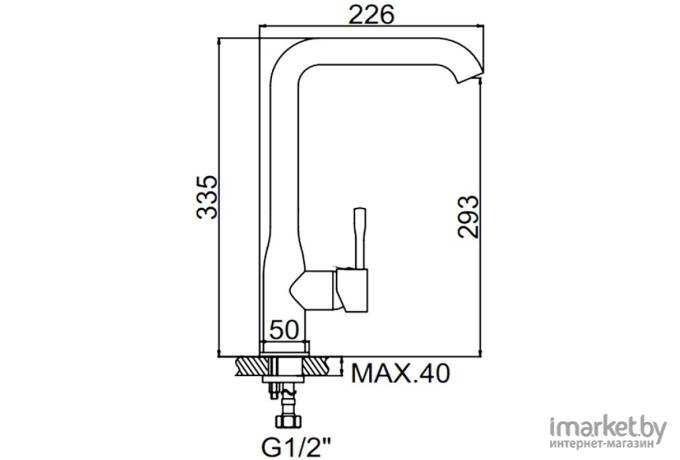 Смеситель Ledeme H98 L4698M (светло-бежевый матовый)