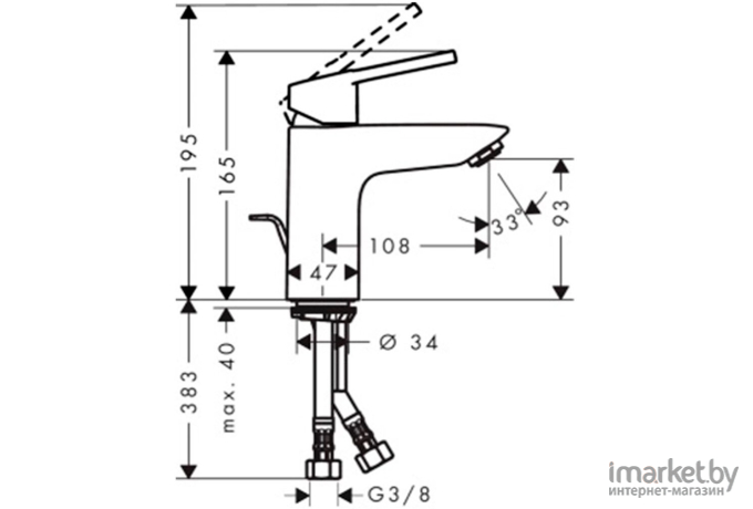 Смеситель Hansgrohe Logis Loop 100 [71151000]