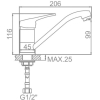 Смеситель Loffrey LF84513-2