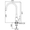 Смеситель Ledeme H98 L4898-3 (белый/хром)