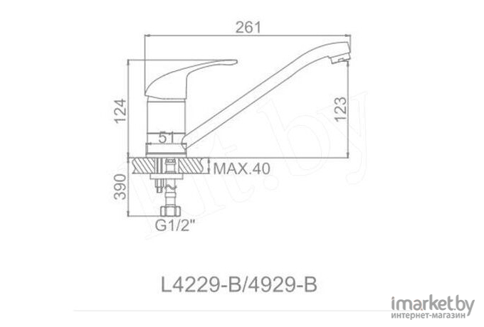 Смеситель Ledeme H29 L4929-B