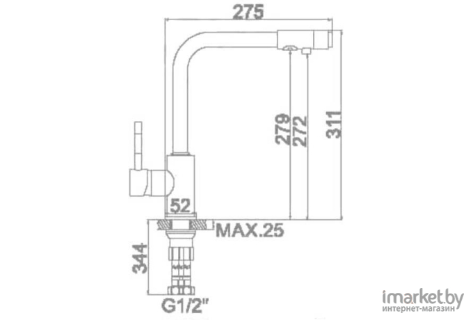 Смеситель Ledeme H55 L4155-3