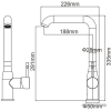 Смеситель Ledeme H98 L4698 (хром)