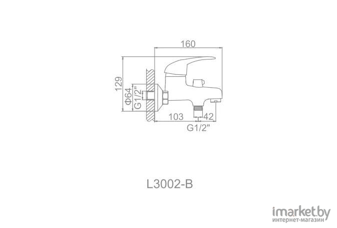 Смеситель Ledeme H02 L3002-B