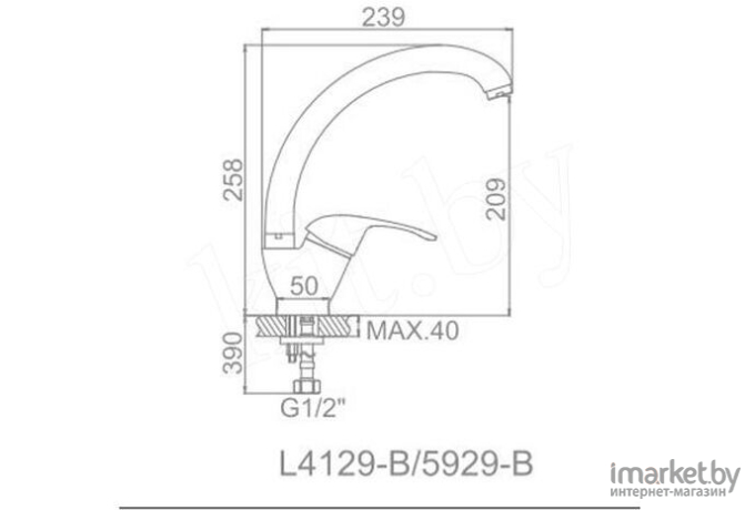 Смеситель Ledeme H29 L5929-B