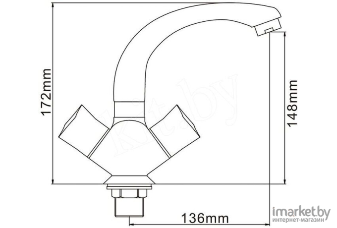 Смеситель Ledeme H87 L1087-2