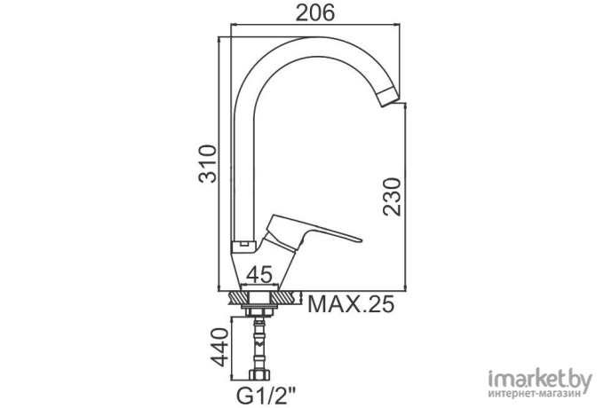 Смеситель Ledeme H49 L5949-2