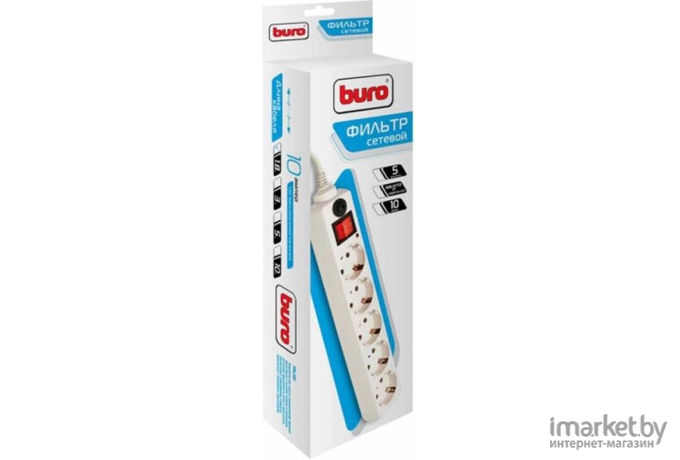 Сетевой фильтр Buro 500SH-1.8-W