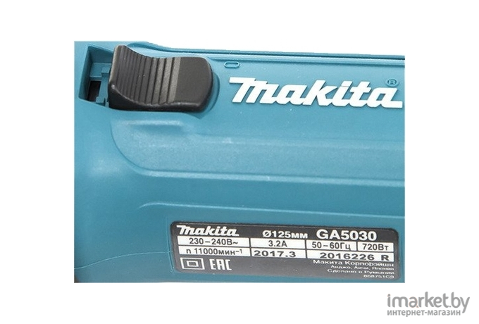 Сетевая угловая шлифовальная машина Makita GA5030X3 187652