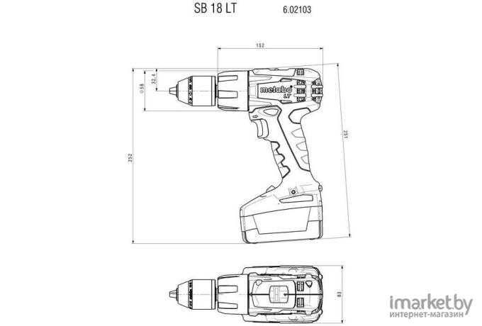 Дрель-шуруповерт Metabo SB 18 LT Compact [602103510]