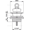 Донный клапан Alcaplast A439