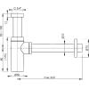 Сифон Alcaplast Design A400