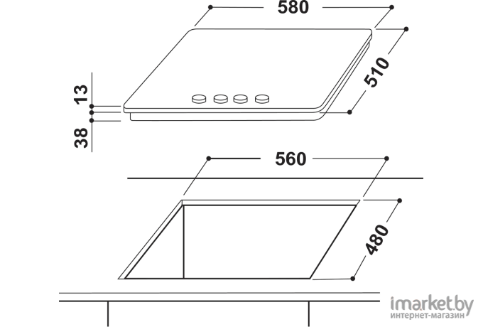 Варочная панель Indesit 641 THP W/IX/I EE