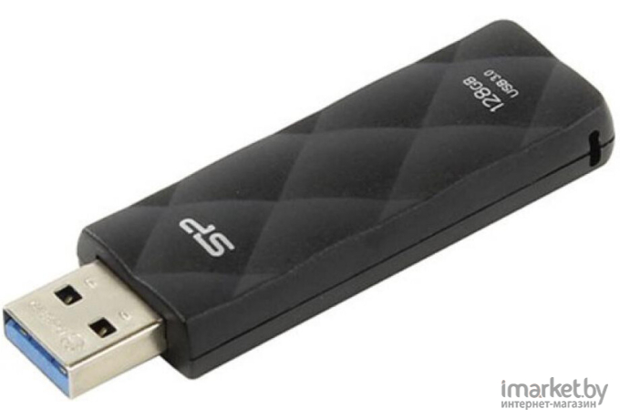 USB Flash Silicon-Power Blaze B20 Black 128GB (SP128GBUF3B20V1K)