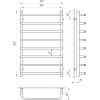 Полотенцесушитель Ларис Стандарт П8 50х80