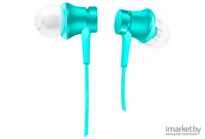 Наушники с микрофоном Xiaomi Mi In-Ear Headphones Basic HSEJ03JY бирюзовый [ZBW4358TY]