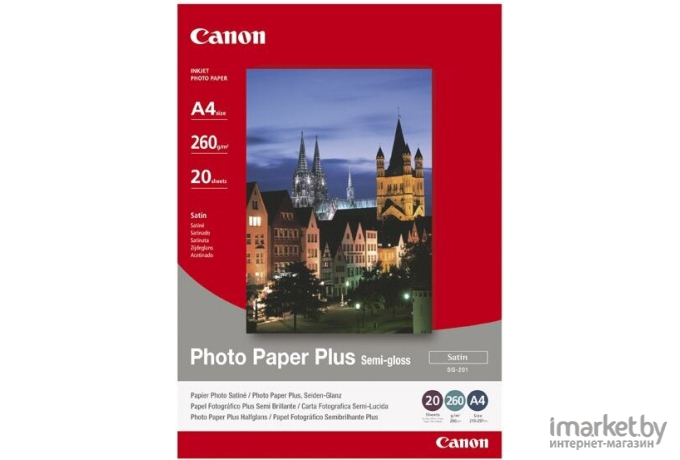 Фотобумага Canon Photo Paper Plus Semi-Gloss SG-201 10x15 50 листов (1686B015)