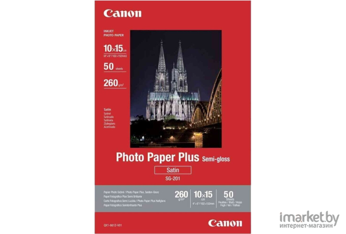 Фотобумага Canon Photo Paper Plus Semi-Gloss SG-201 10x15 50 листов (1686B015)