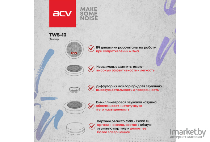 Компонентная АС ACV TWS-13